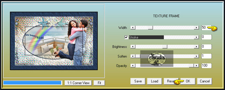 Effecten - Insteekfilters - AAA Frames - Texture Frame