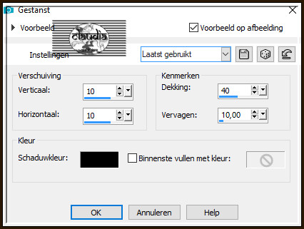 Effecten - 3D-Effecten - Gestanst : Schaduwkleur = Zwart (#000000)