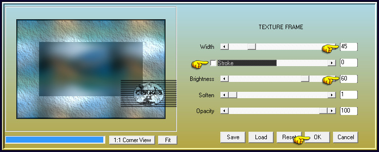 Effecten - Insteekfilters - AAA Frames - Texture Frame