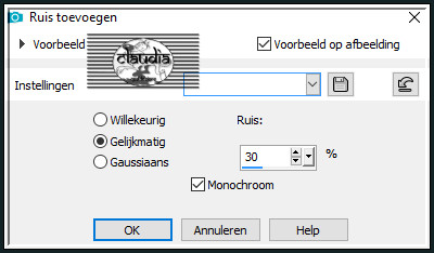 Aanpassen - Ruis toevoegen/verwijderen - Ruis toevoegen 