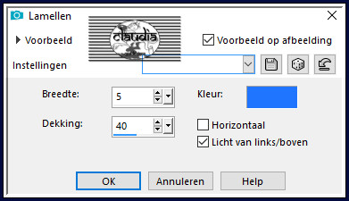 Effecten - Textuureffecten - Lamellen