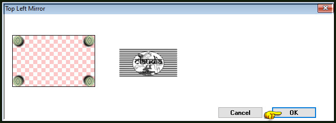 Effecten - Insteekfilters - Simple - Top Left Mirror :