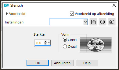 Effecten - Geometrische effecten - Sferisch 