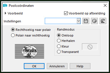 Effecten - Vervormingseffecten - Poolcoördinaten