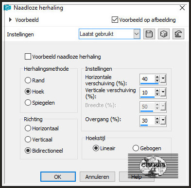 Effecten - Afbeeldingseffecten - Naadloze herhaling