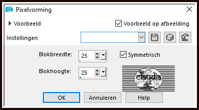 Effecten - Vervormingseffecten - Pixelvorming