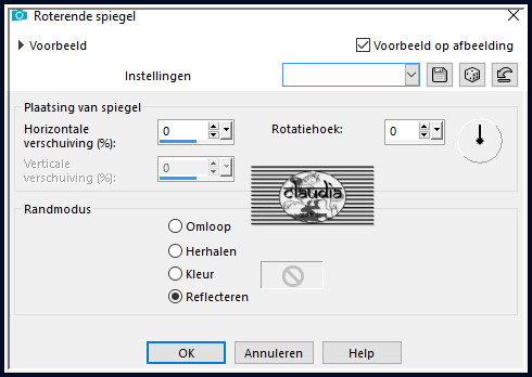 Effecten - Reflectie-effecten - Roterende spiegel