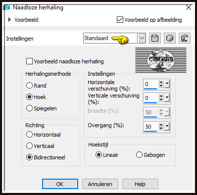 Effecten - Afbeeldingseffecten - Naadloze herhaling