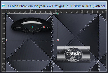 Of plaats het element links bovenaan op je werkje