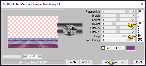 Effecten - Insteekfilters - MuRa's Meister - Perspective Tiling