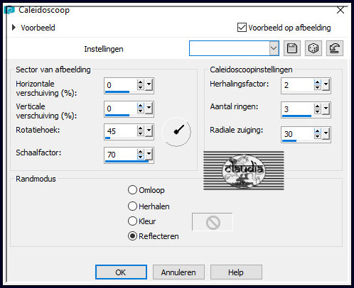 Effecten - Reflectie-effecten - Caleidoscoop