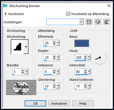 Effecten - 3D-Effecten - Afschuinig binnen