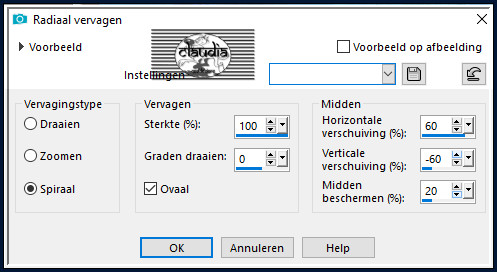 Aanpassen - Vervagen - Radiaal vervagen