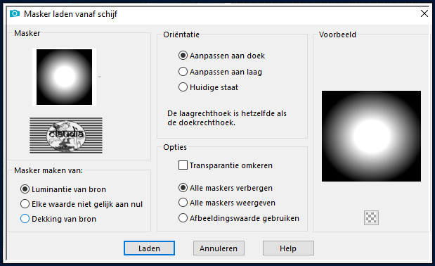 Lagen - Masker laden/opslaan - Masker laden vanaf schijf