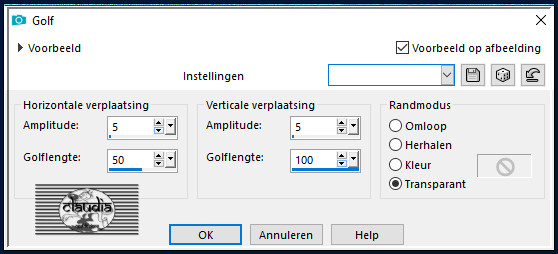 Effecten - Vervormingseffecten - Golf