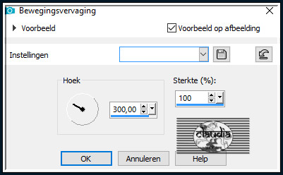 Aanpassen - Vervagen - Bewegingsvervaging