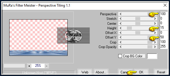 Effecten - Insteekfilters - MuRa's Meister - Perspective Tiling