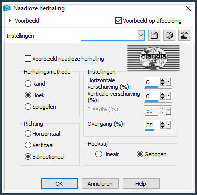 Effecten - Afbeeldingseffecten - Naadloze herhaling