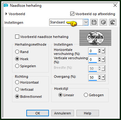 Effecten- Afbeeldingseffecten - Naadloze herhaling