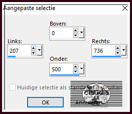 Voer deze getallen in