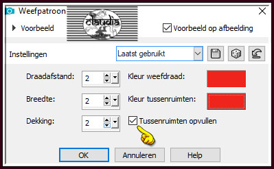 Effecten - Textuureffecten - Weefpatroon