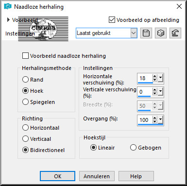 Effecten - Afbeeldingseffecten - Naadloze herhaling