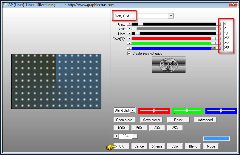 Effecten - Insteekfilters - AP [Lines] - Lines - SilverLining