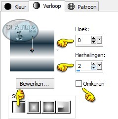 Maak een Verloop met deze instellingen