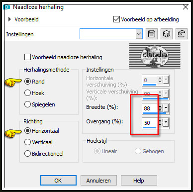 Effecten - Afbeeldingseffecten - Naadloze herhaling