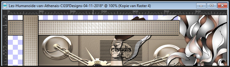 Plaats deze balk bovenaan op je werkje