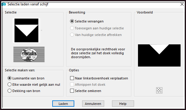 Selecties - Selectie laden/opslaan - Selectie laden vanaf schijf : Athe-292