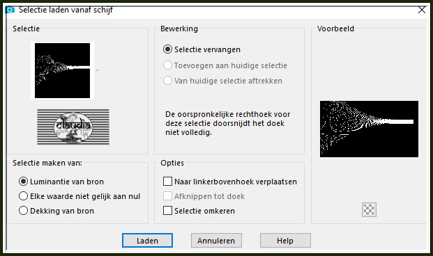 Selecties - Selectie laden/opslaan - Selectie laden vanaf schijf : 11-athe-tuto