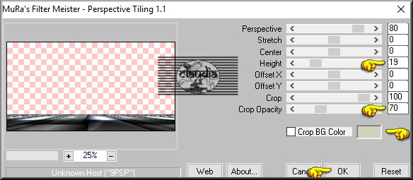 Effecten - Insteekfilters - MuRa's Meister - Perspective Tiling