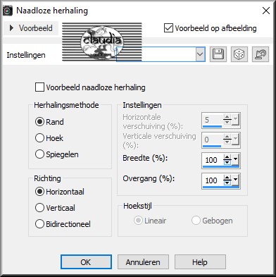 Effecten - Afbeeldingseffecten - Naadloze herhaling