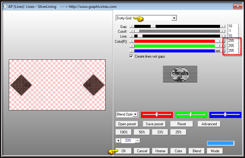 Effecten - Insteekfilters - AP [Lines] - Lines - SilverLining