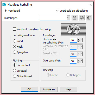 Effecten - Afbeeldingseffecten - Naadloze herhaling