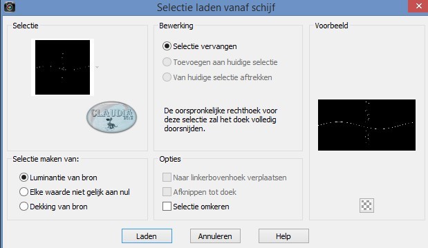 Selecties - Selectie laden/opslaan - Selectie laden vanaf schijf : Athe-305