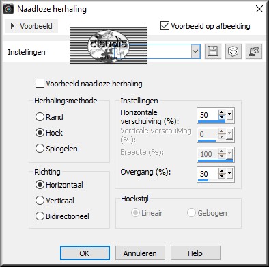 Effecten - Afbeeldingseffecten - Naadloze herhaling