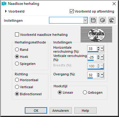 Effecten - Afbeeldingseffecten - Naadloze herhaling