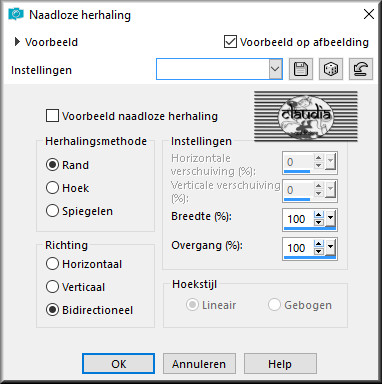 Effecten - Afbeeldingseffecten - Naadloze herhaling