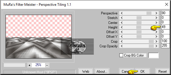 Effecten - Insteekfilters - MuRa's Meister - Perspective Tiling