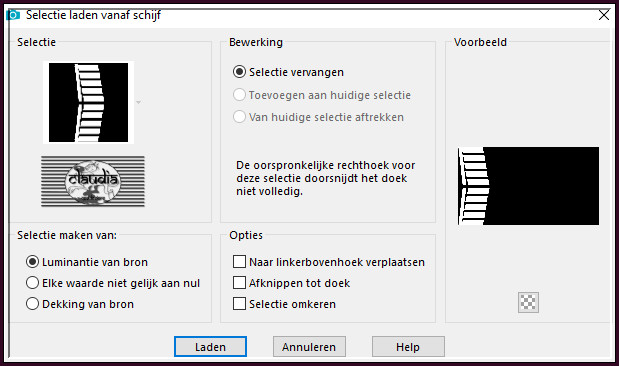 Selecties - Selectie laden/opslaan - Selectie laden vanaf schijf : Selectie2-Aiko-CGSFDesigns-24-12-2021