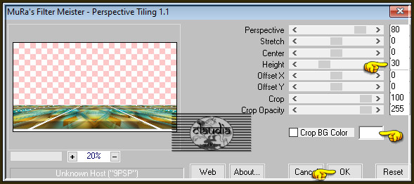 Effecten - Insteekfilters - MuRa's Meister - Perspective Tiling