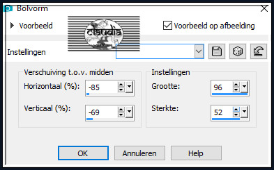 Effecten - Vervormingseffecten - Bolvorm