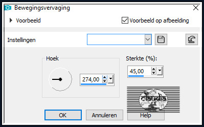 Aanpassen - Vervagen - Bewegingsvervaging