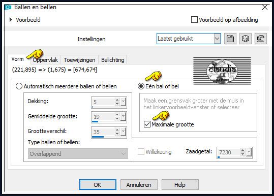 Effecten - Artistieke effecten - Ballen en Bellen