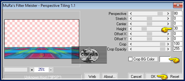 Effecten - Insteekfilters - MuRa's Meister - Perspective Tiling