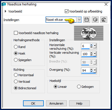 Effecten - Afbeeldingseffecten - Naadloze herhaling 