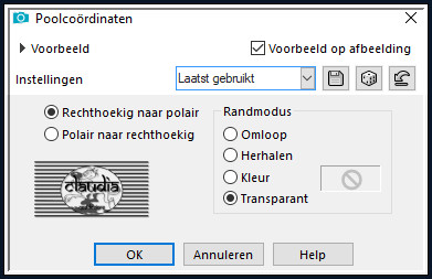Effecten - Vervormingseffecten - Poolcoördinaten 