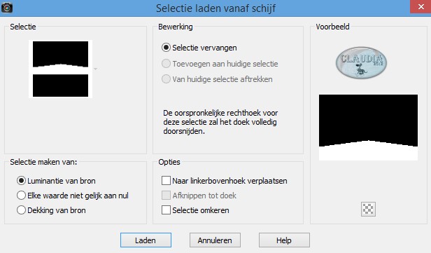 Selecties - Selectie laden/opslaan - Selectie laden vanaf schijf : maxou_532